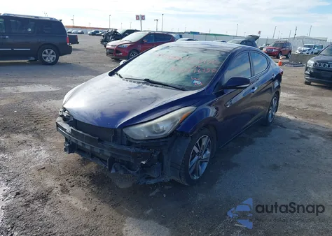 2014 Hyundai Elantra Limited из США, поврежденный, VIN 5NPDH4AEXEH529509